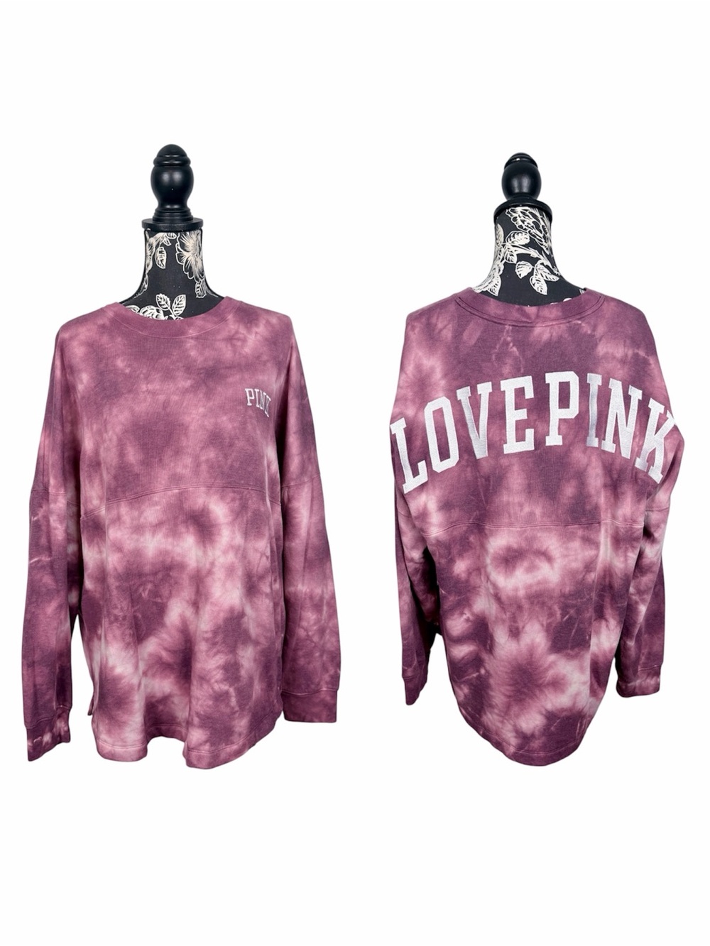 VS Pink maroon tie dye large
PINK logo oversize varsity pullover size medium